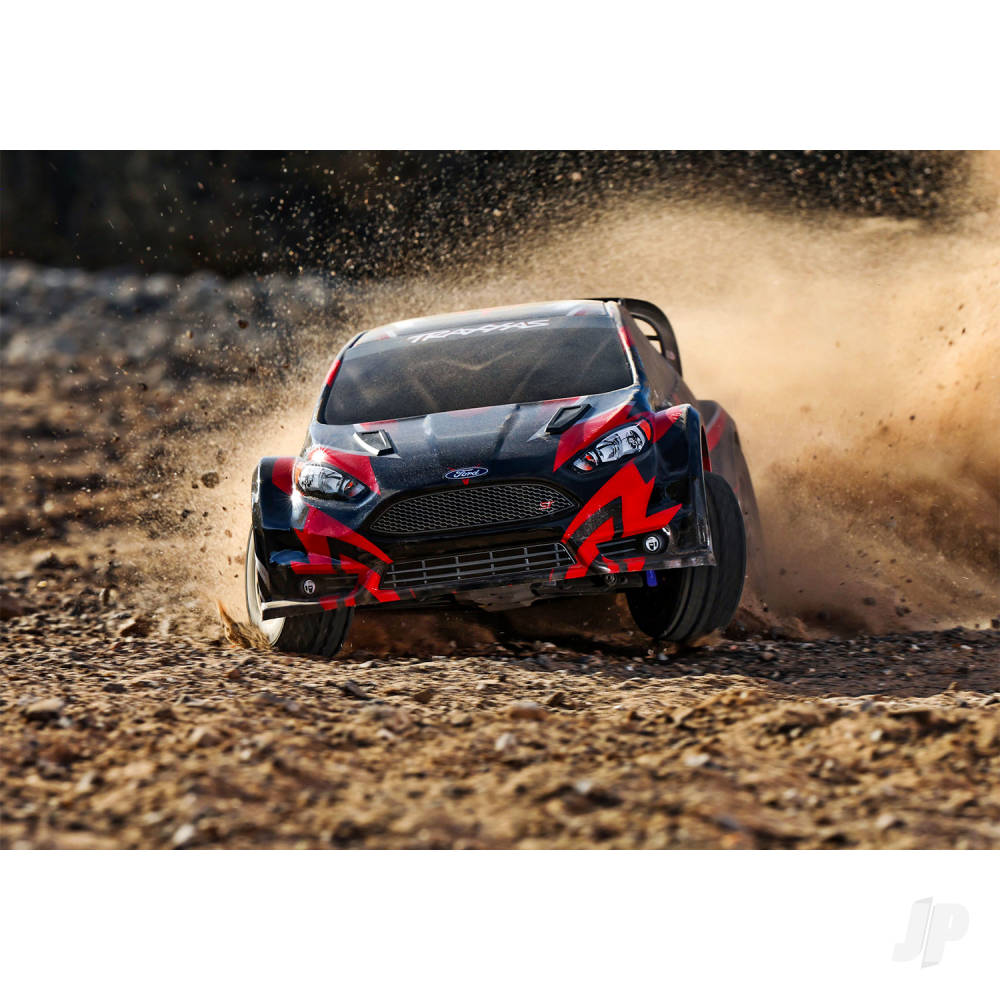 Traxxas Fiesta ST 1:10 AWD RTR Rally Car, Red (+ TQ 2-ch, BL-2S Motor & ES - TRX74154-4-RED 5