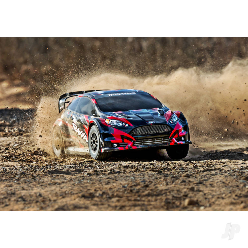 Traxxas Fiesta ST 1:10 AWD RTR Rally Car, Red (+ TQ 2-ch, BL-2S Motor & ES - TRX74154-4-RED 6