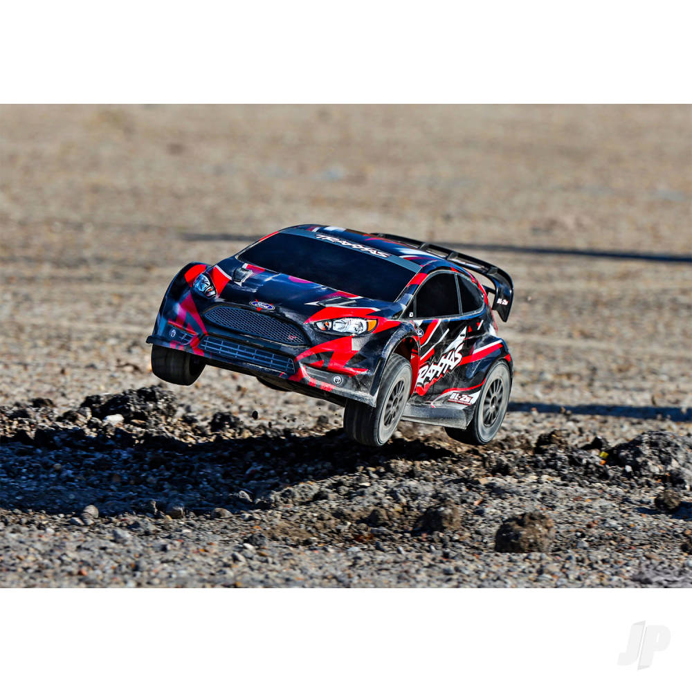 Traxxas Fiesta ST 1:10 AWD RTR Rally Car, Red (+ TQ 2-ch, BL-2S Motor & ES - TRX74154-4-RED 8