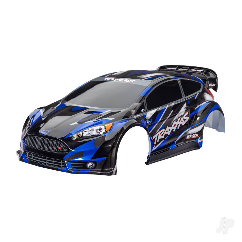 Traxxas Body, Ford Fiesta ST Rally Brushless, blue painted, decals applied) TRX7418-BLUE