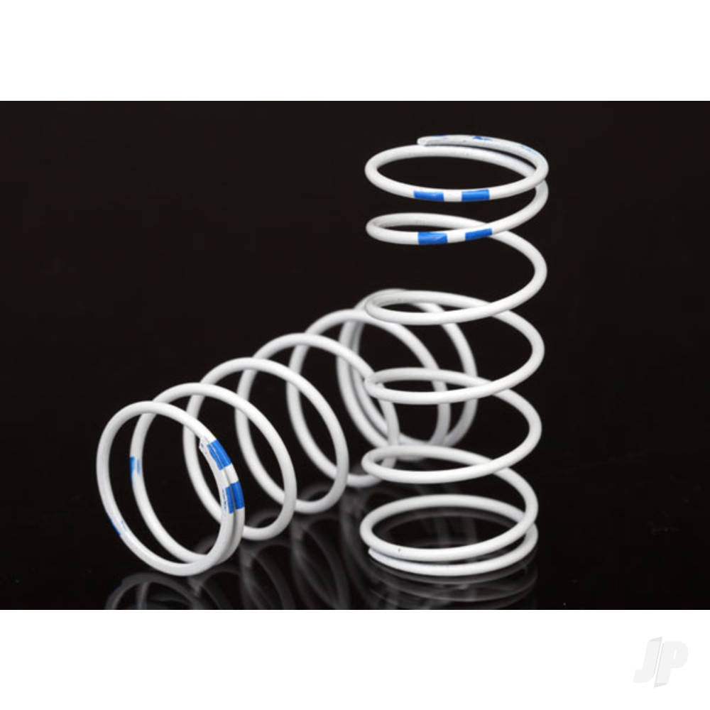 Traxxas Spring, shock, white (GTR Long) (0.892 rate Blue) (1 pair) TRX7448