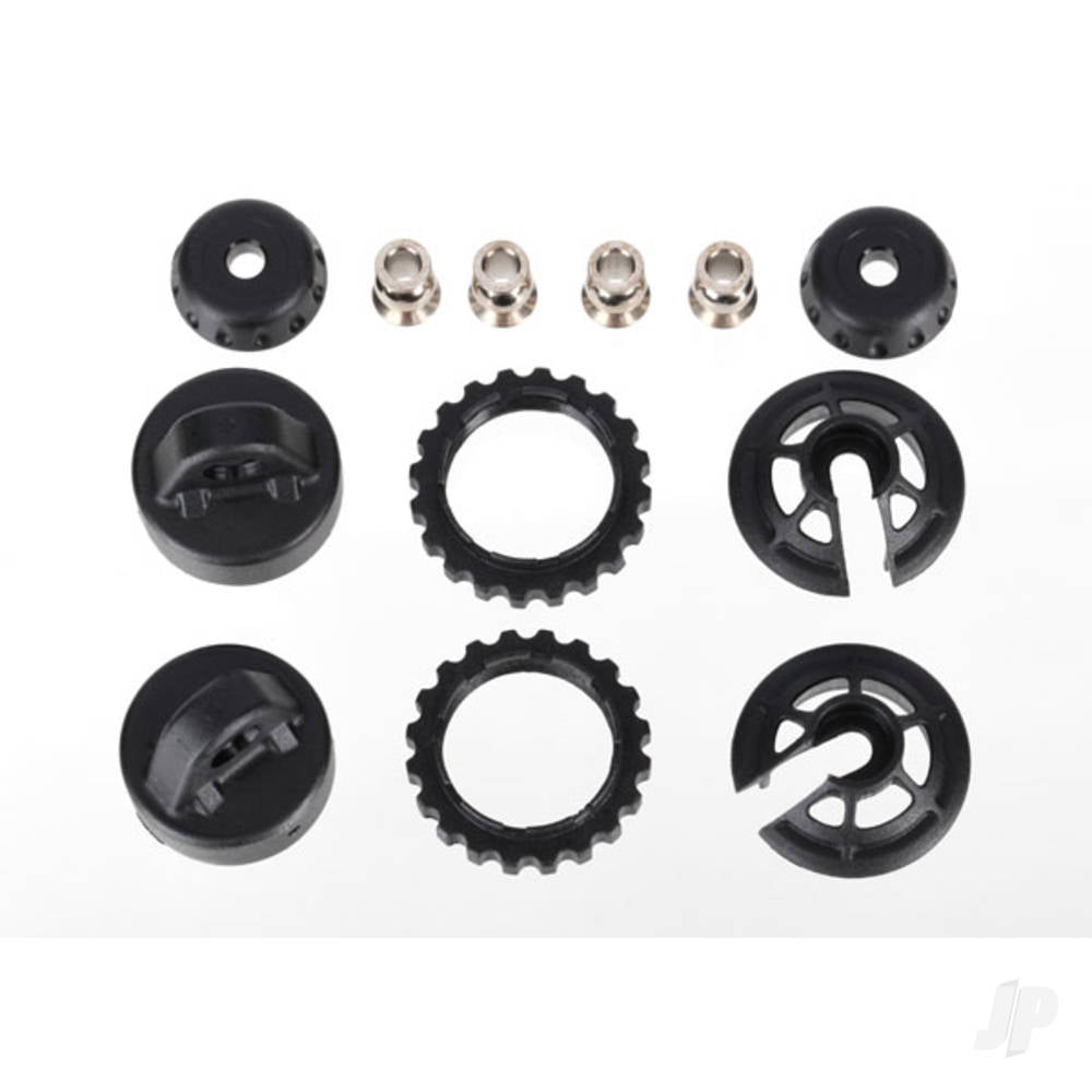 Traxxas Caps and spring retainers, GTR Long / XX-Long shock (upper cap (2 pcs) / hollow balls (4 pcs) / bottom cap (2 pcs) / upper retainer (2 pcs) / lower retainer (2 pcs)) TRX7468