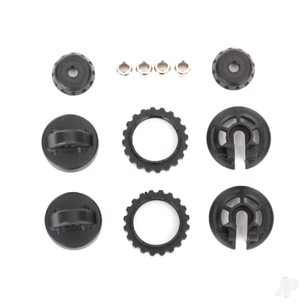 Traxxas Caps & spring retainers, GTR shock (upper cap (2 pcs) / hollow balls (4 pcs) / bottom cap (2 pcs) / upper retainer (2 pcs) / lower retainer (2 pcs)) TRX7468X