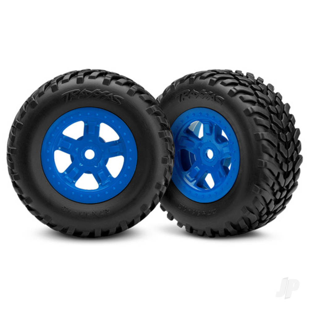 Traxxas Tyres and Wheels, Assembled Glued SCT Off-Road Racing Tyres (1 Each, Right and Left) TRX7674