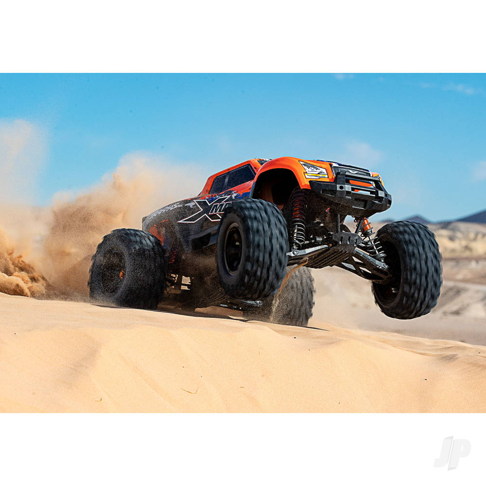 Traxxas X-Maxx 1:6 8S 4WD Electric Monster Truck, OrangeX (+ TQi 2-ch, VXL - TRX77086-4-ORNGX 4