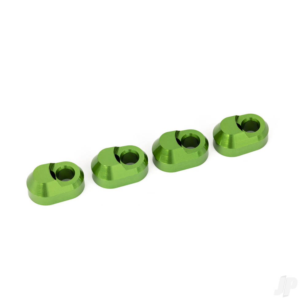 Traxxas Suspension pin retainer, 6061-T6 aluminium (green-anodised) (4) TRX7743-GRN