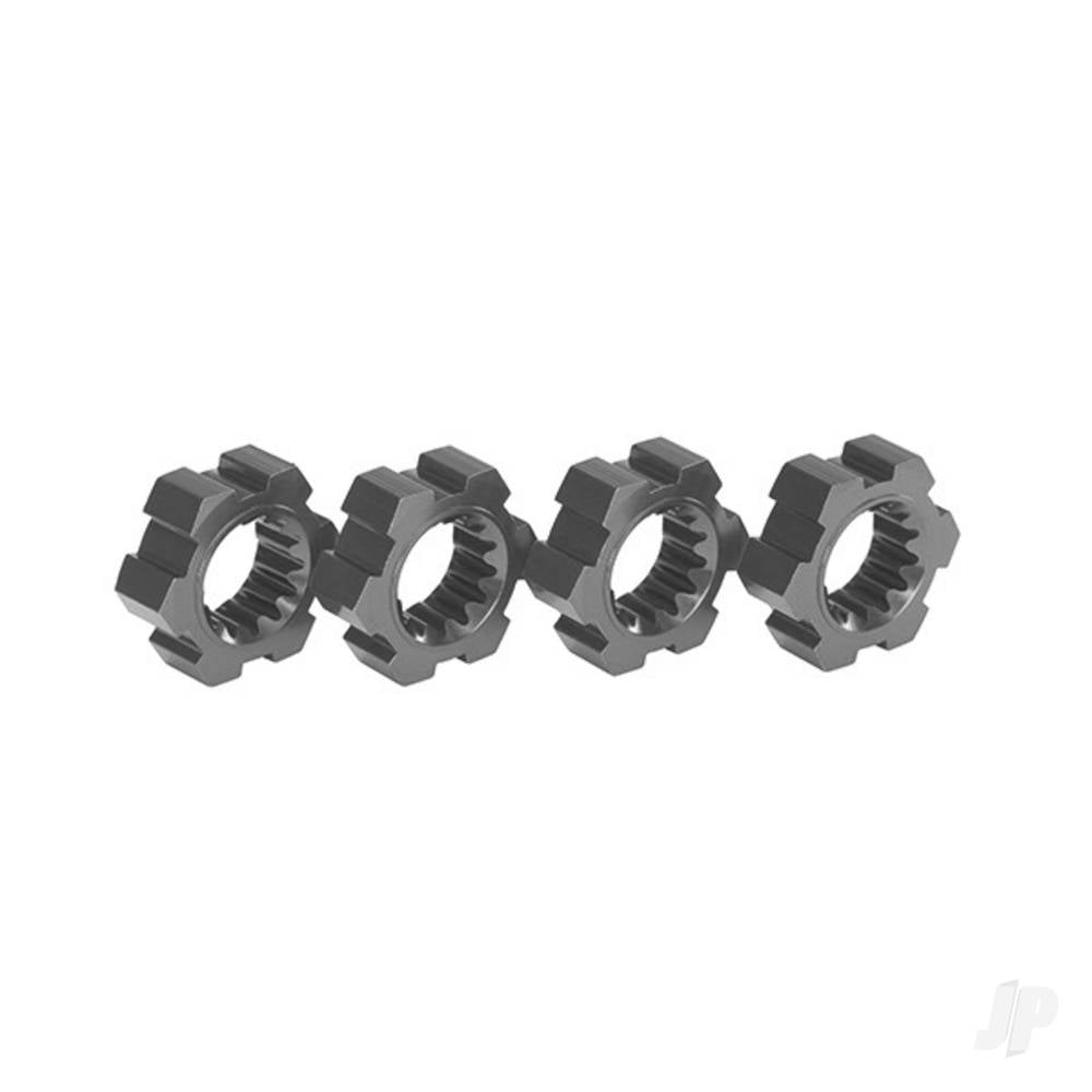 Traxxas Wheel hubs, hex, aluminium (gray-anodised) (4) TRX7756-GRAY