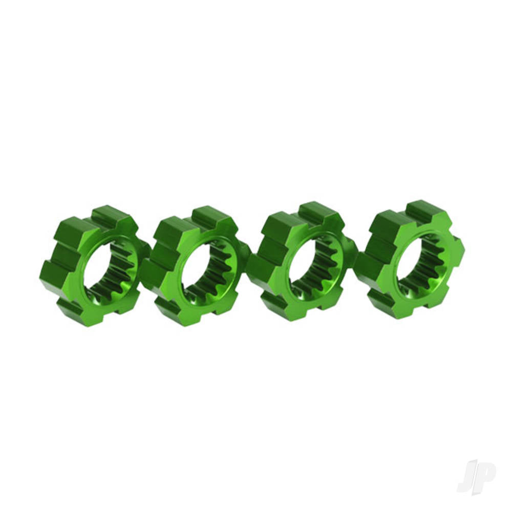 Traxxas Wheel Hubs, hex, aluminium (Green-anodised) (4 pcs) TRX7756G