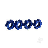 Traxxas Wheel Hubs, hex, aluminium (Blue-anodised) (4 pcs) TRX7756X Main