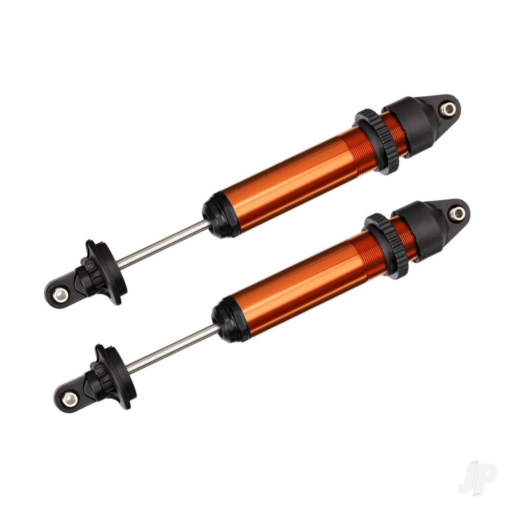 Traxxas Shocks, GTX, aluminium, orange-anodised (fully assembled w/o springs) (2) TRX7761T