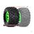 Traxxas Tyres & wheels, assembled, glued (X-Maxx green wheels, Sledgehamme - TRX7774G 2