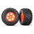 Traxxas Tyres & wheels, assembled, glued (X-Maxx orange wheels, Sledgehamm - TRX7774T Main