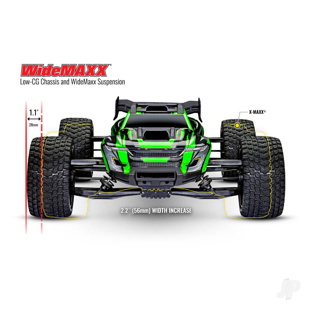 Traxxas XRT 1:6 8S 4WD Electric Race Truck, Green (+ TQi 2-ch, VXL-8s, Vel - TRX78086-4-GRN 10