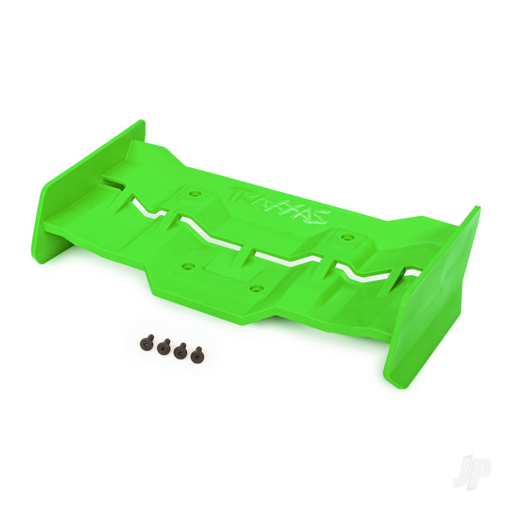 Traxxas Wing, green/ 4x12mm FCS (4) TRX7821G