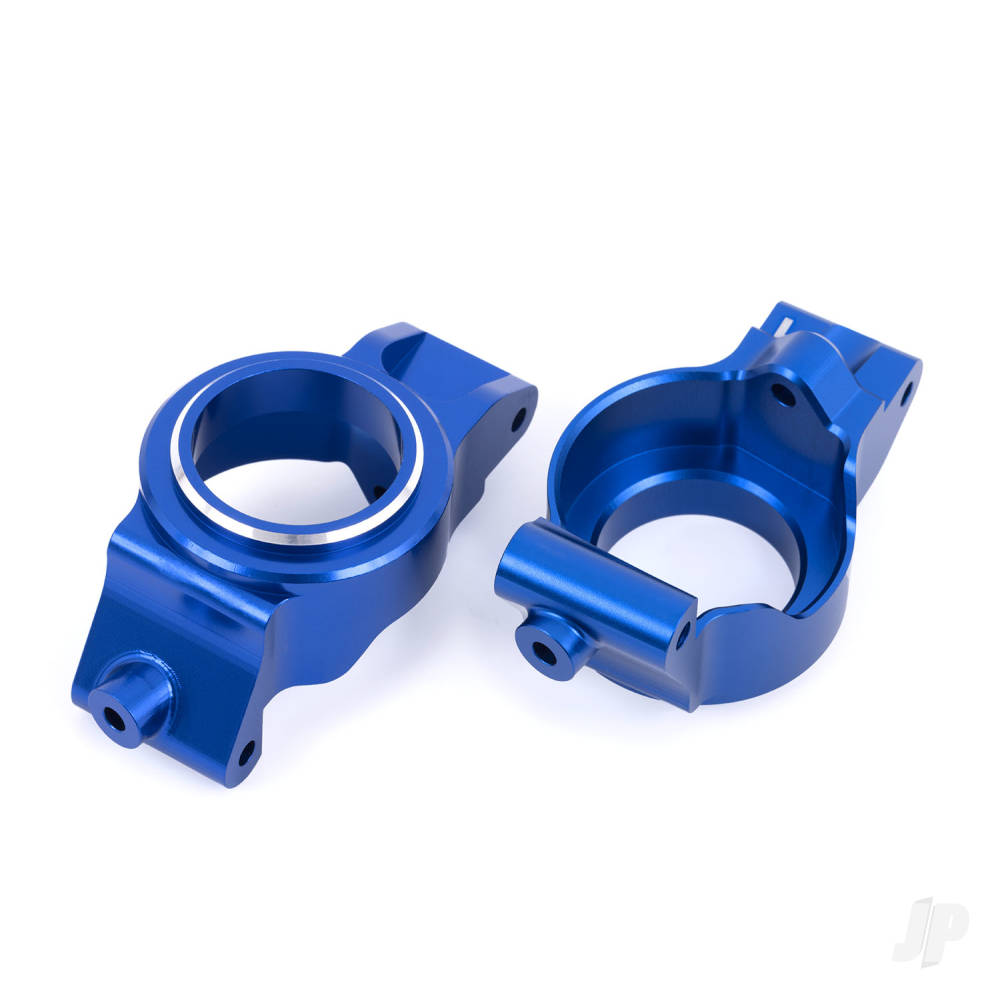 Traxxas Caster blocks (c-hubs), 6061-T6 aluminium (blue-anodised), left & right TRX7832-BLUE