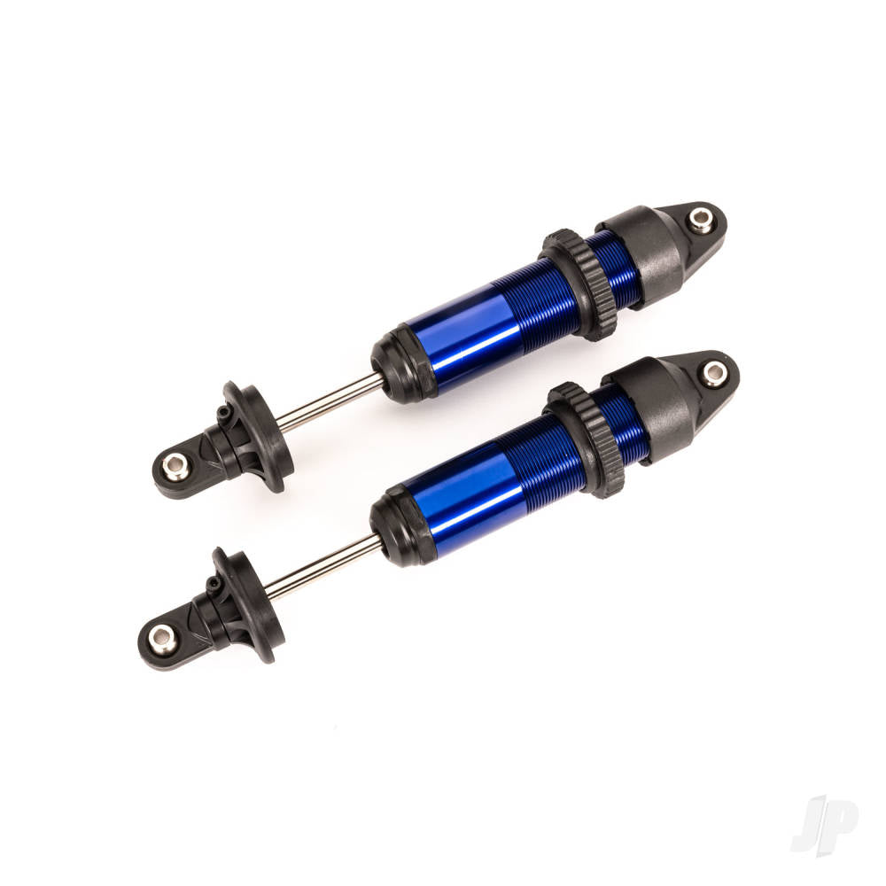 Traxxas Shocks, GTX, medium (aluminium, blue-anodised) (fully assembled w/o springs) (2) TRX7861