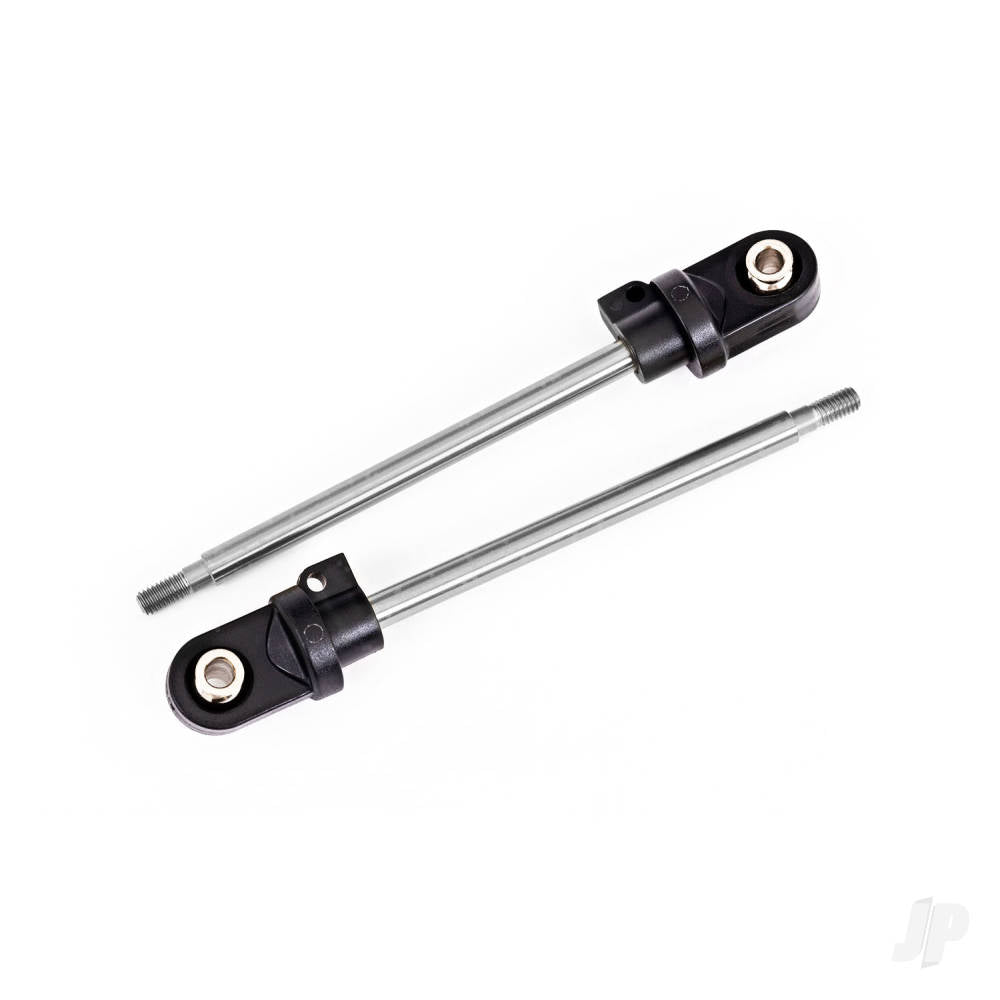 Traxxas Shock shaft, 92mm (GTX) (steel, chrome finish) (2) (assembled with rod ends & hollow balls) TRX7863