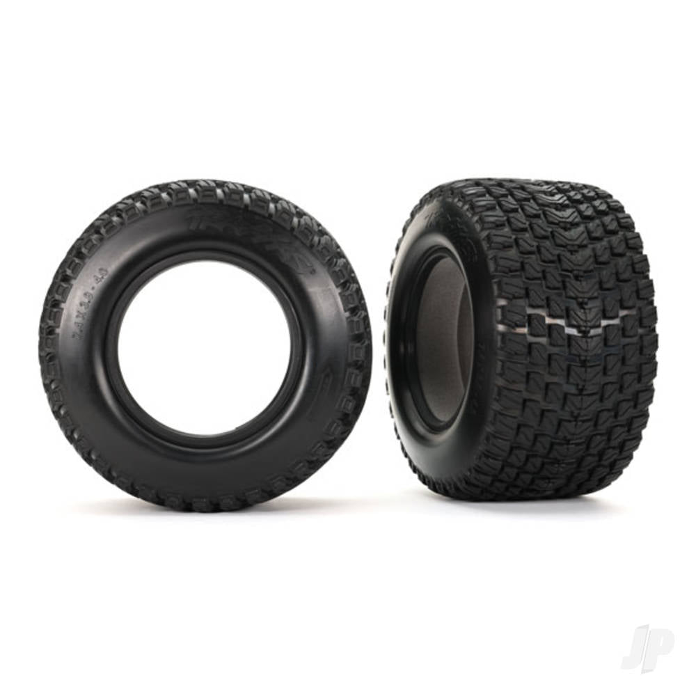 Traxxas Tyres, Gravix (left & right)/ foam inserts (2) TRX7873