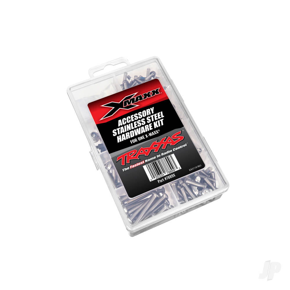 Traxxas Hardware kit, stainless steel, X-Maxx (contains all stainless stee - TRX7889X Main