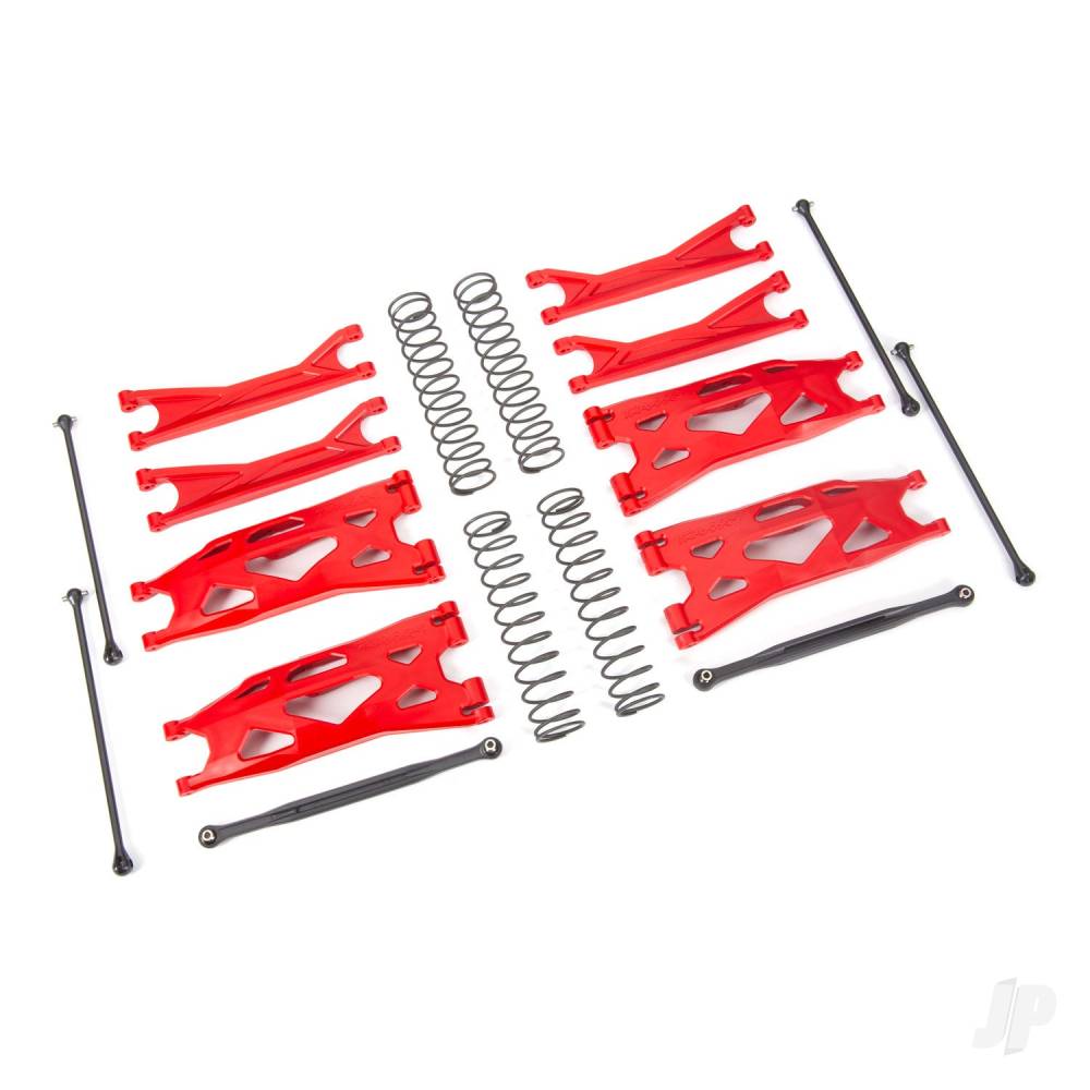 Traxxas Suspension kit, X-Maxx WideMaxx, red (includes front & rear suspen - TRX7895R Main