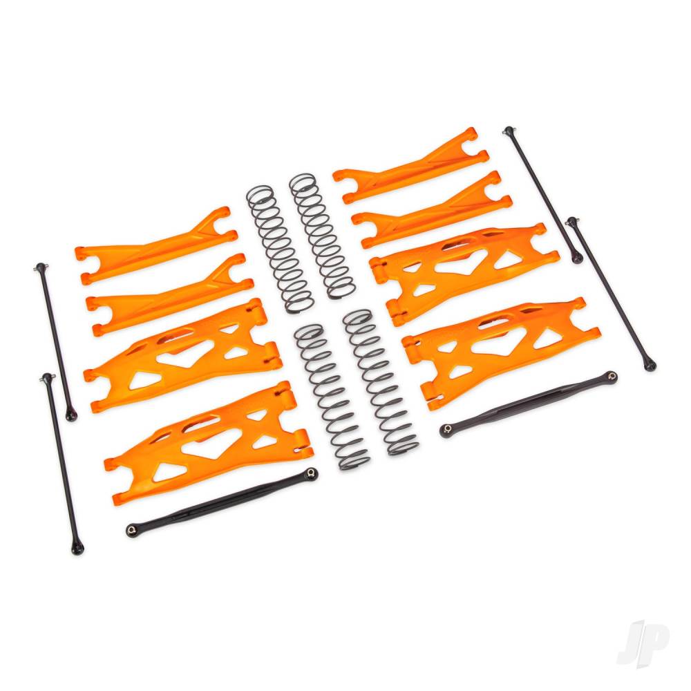 Traxxas Suspension kit, X-Maxx WideMaxx, orange (includes front & rear sus - TRX7895T Main