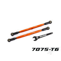 Traxxas Toe links, front (Tubes orange-anodised, 7075-T6 aluminium, stronger than titanium) (2) (for use with #7895 X-Maxx WideMaxx suspension kit) TRX7897-ORNG