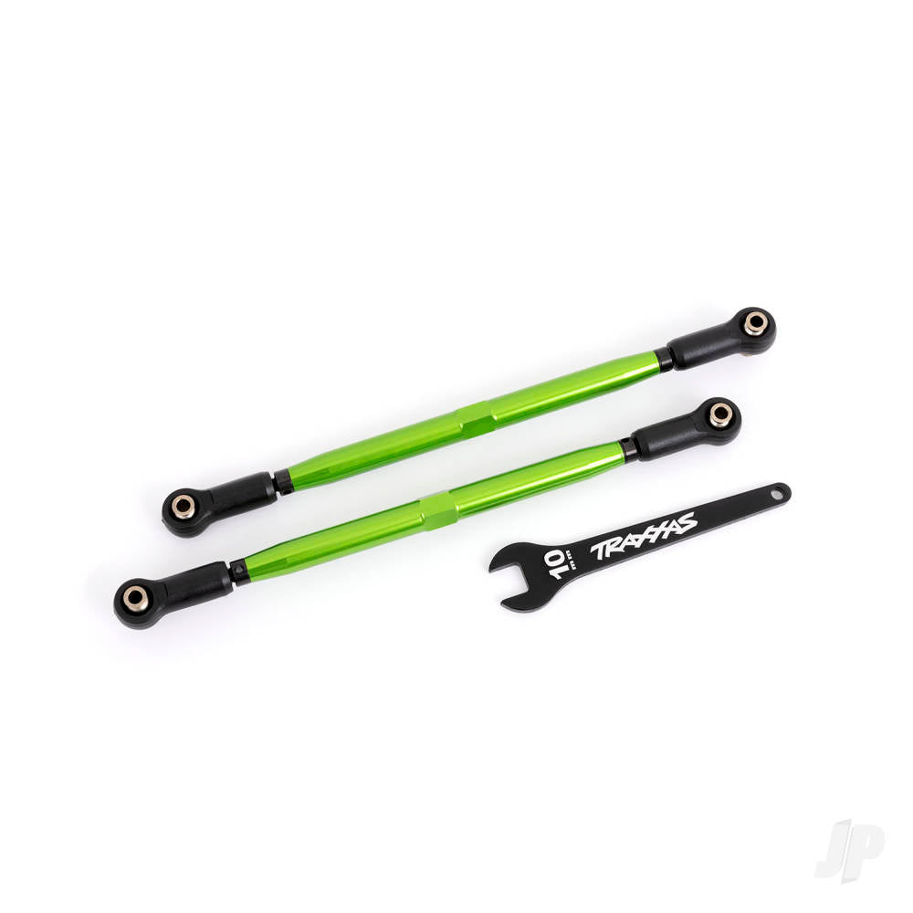 Traxxas Toe links, front (Tubes green-anodised, 6061-T6 aluminium) (2) (for use with #7895 X-Maxx WideMaxx suspension kit) TRX7897G