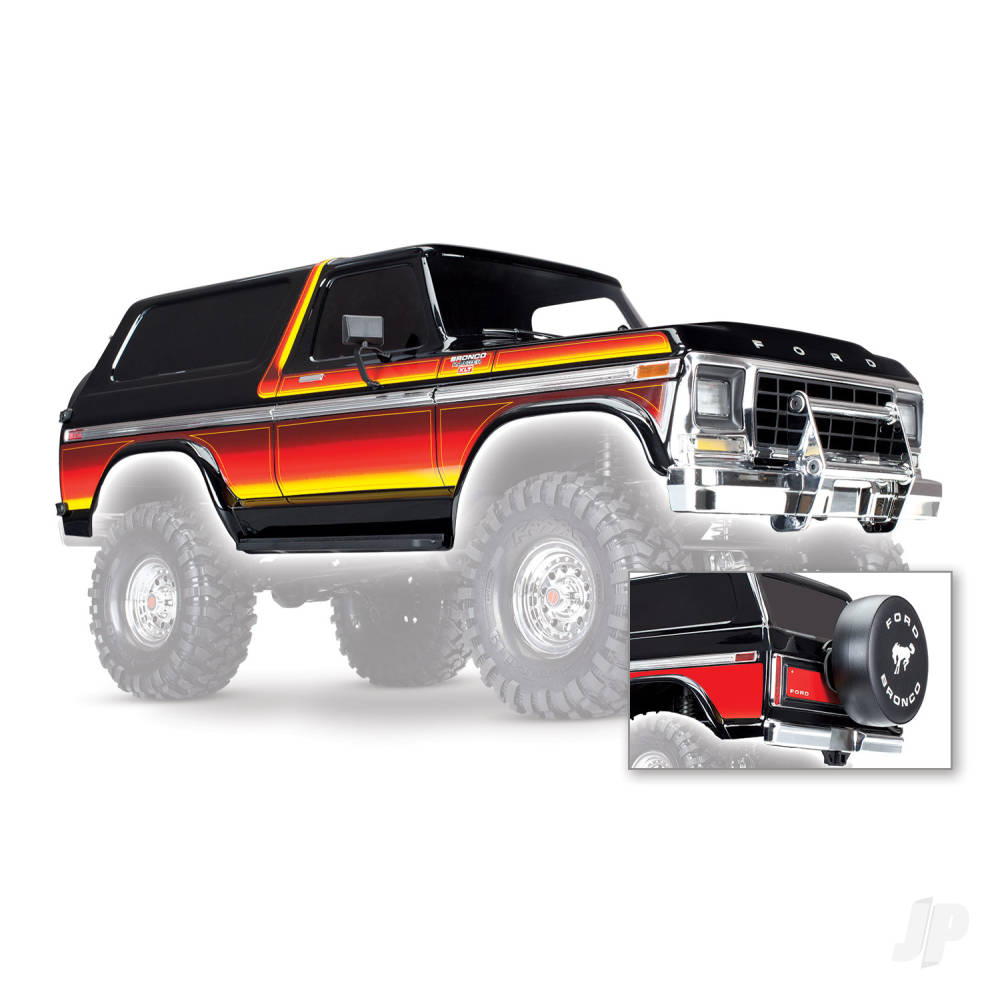 Traxxas Body, Ford Bronco, complete (black) (requires #8072 inner fenders) TRX8010X 3