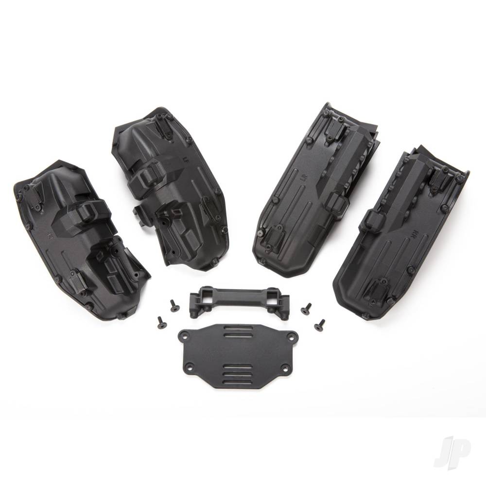 Traxxas Fenders, inner (narrow), Front & Rear (2 each) / rock light covers (8 pcs) / battery plate / 3x8 flat-head screws (4 pcs) TRX8080