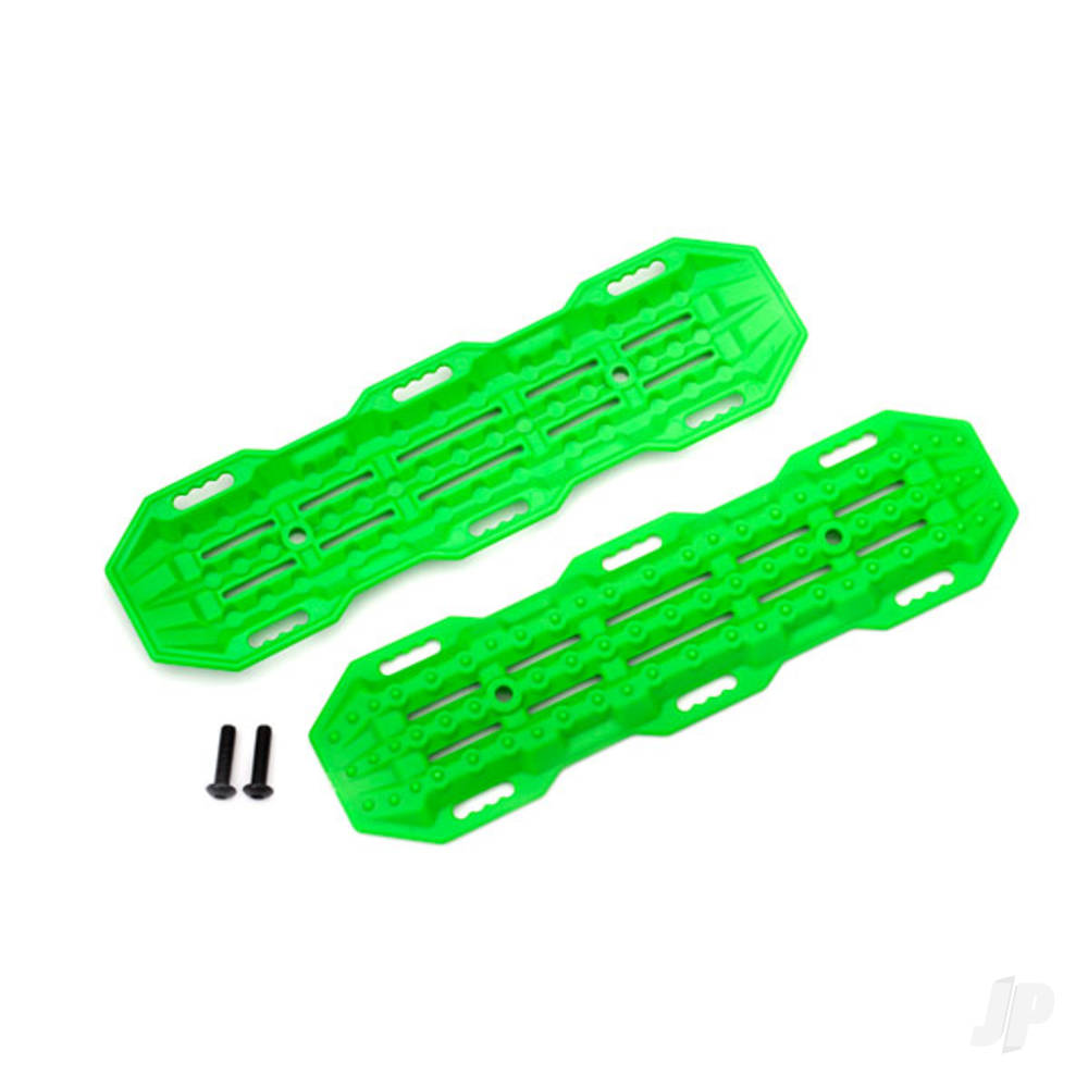 Traxxas Traction boards, Green / mounting hardware TRX8121G