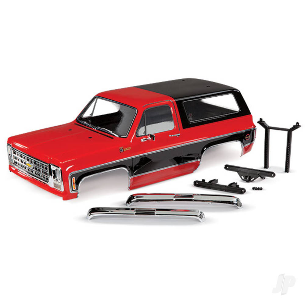 Traxxas Body, Chevrolet Blazer (1979), complete (Red) (includes grille, side mirrors, door handles, windshield wipers, Front & Rear bumpers, decals) TRX8130R