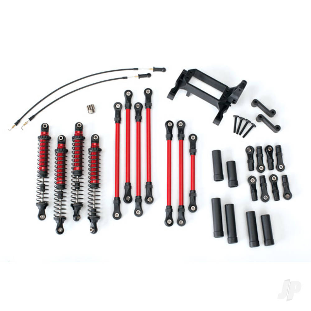 Traxxas Long Arm Lift Kit, TRX-4, complete (includes Red powder coated links, Red-anodised shocks) TRX8140R