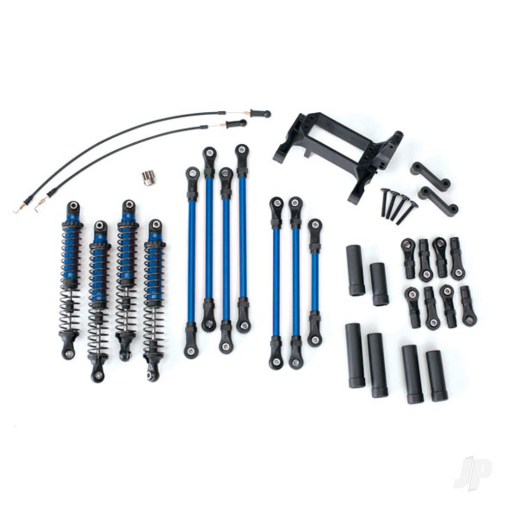 Traxxas Long Arm Lift Kit, TRX-4, complete (includes Blue powder coated links, Blue-anodised shocks) TRX8140X