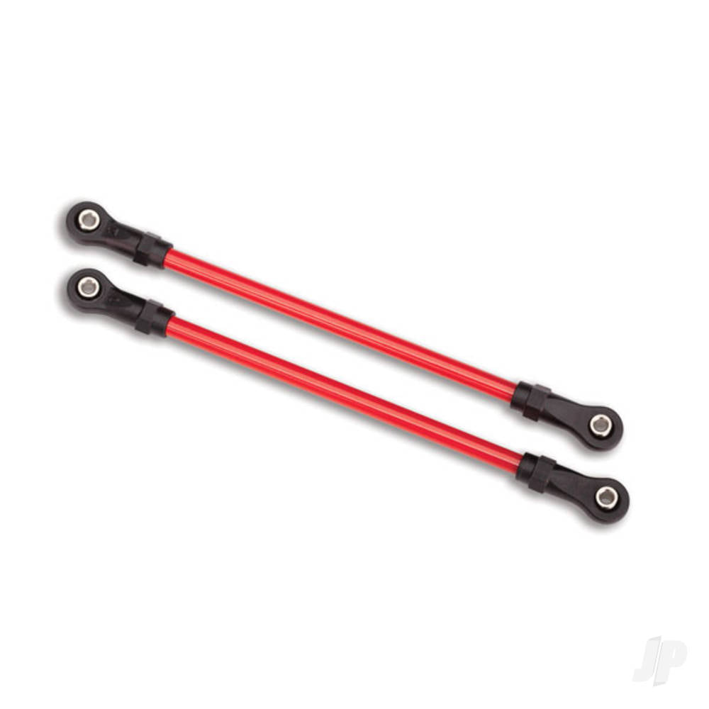 Traxxas Suspension links, Rear upper, Red (2 pcs) (5x115mm, powder coated Steel) (assembled with hollow balls) (for use with #8140R TRX-4 Long Arm Lift Kit) TRX8142R