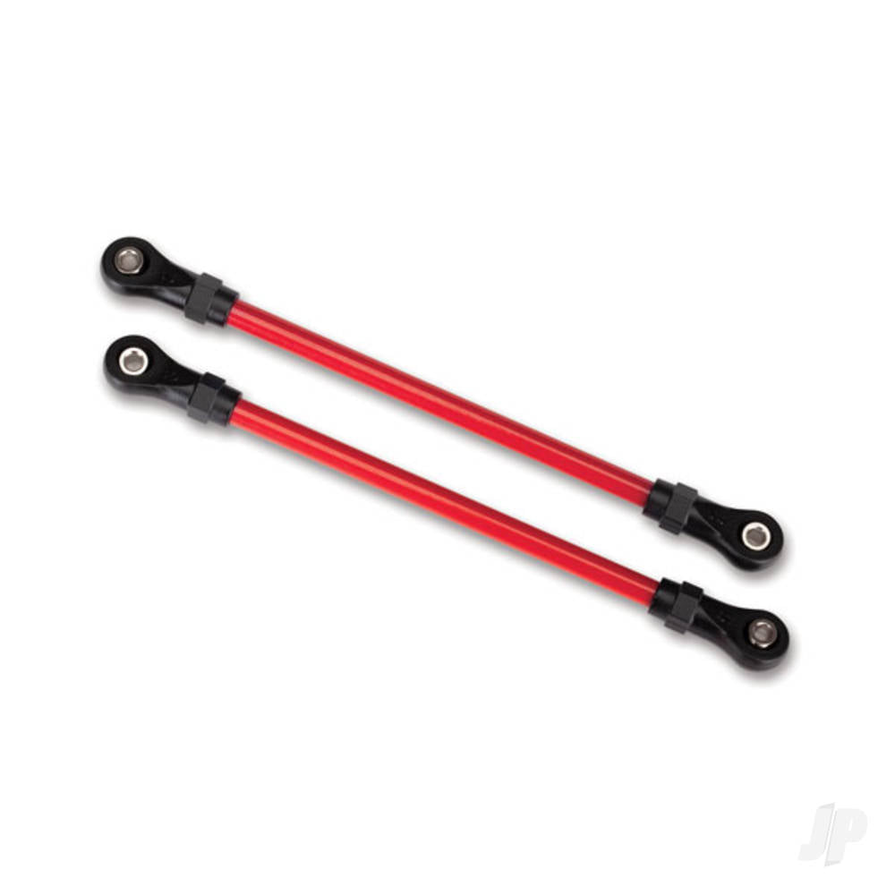 Traxxas Suspension links, Front lower, Red (2 pcs) (5x104mm, powder coated Steel) (assembled with hollow balls) (for use with #8140R TRX-4 Long Arm Lift Kit) TRX8143R