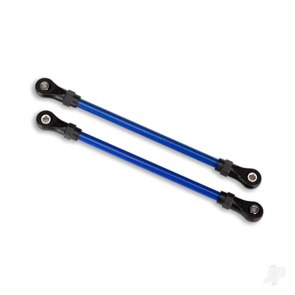 Traxxas Suspension links, Front lower, Blue (2 pcs) (5x104mm, powder coated Steel) (assembled with hollow balls) (for use with #8140X TRX-4 Long Arm Lift Kit) TRX8143X