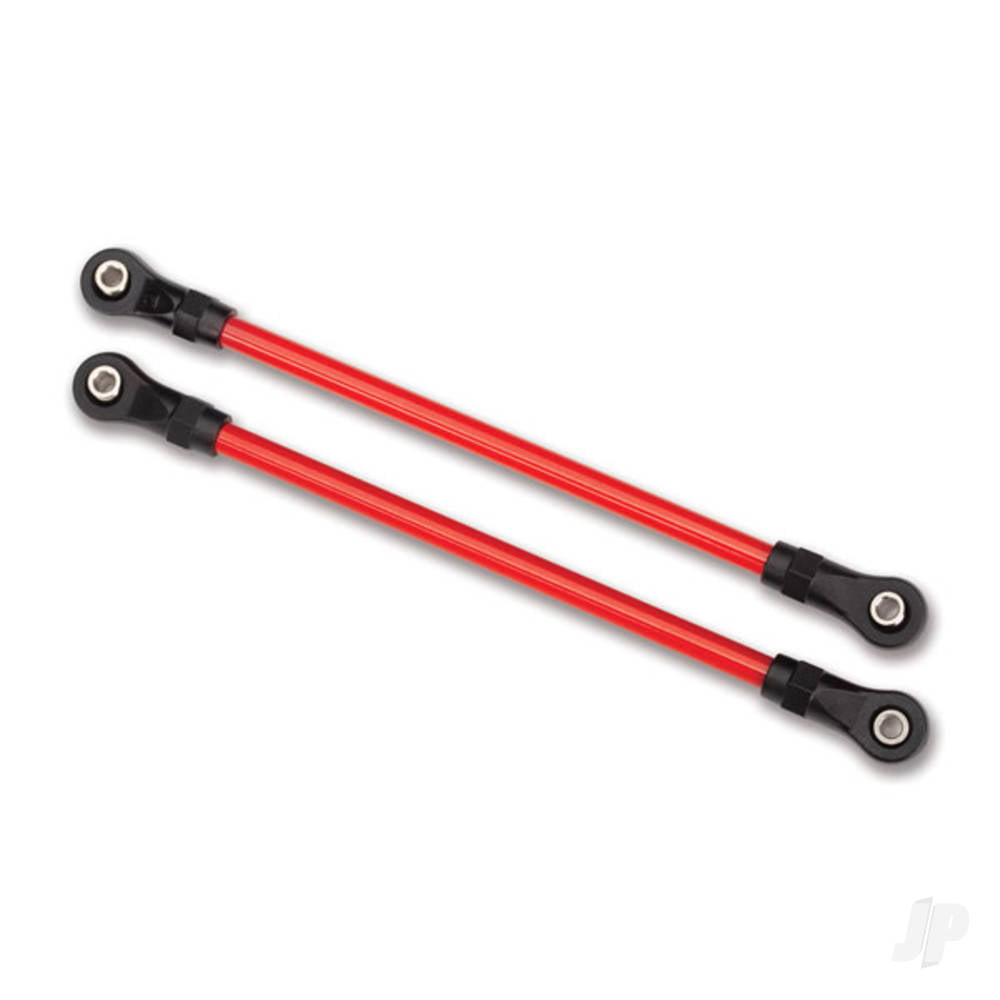 Traxxas Suspension links, Rear lower, Red (2 pcs) (5x115mm, powder coated Steel) (assembled with hollow balls) (for use with #8140R TRX-4 Long Arm Lift Kit) TRX8145R