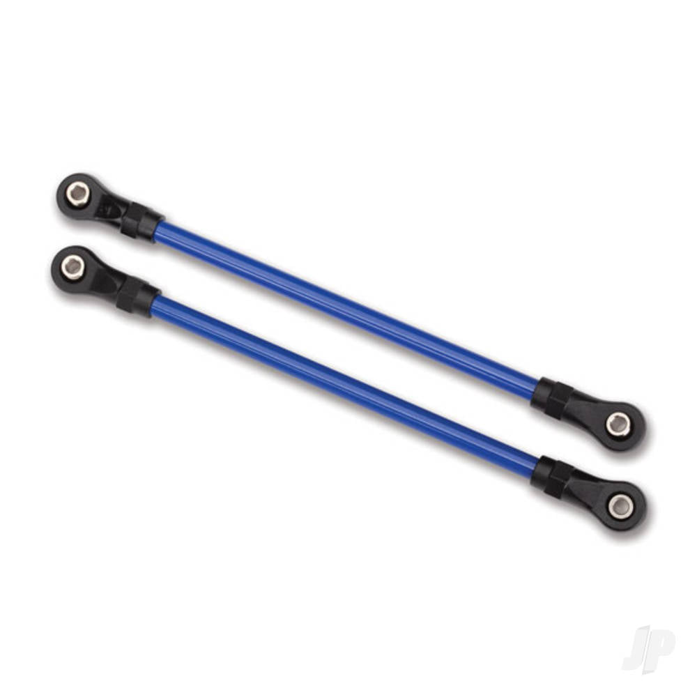 Traxxas Suspension links, Rear lower, Blue (2 pcs) (5x115mm, powder coated Steel) (assembled with hollow balls) (for use with #8140X TRX-4 Long Arm Lift Kit) TRX8145X