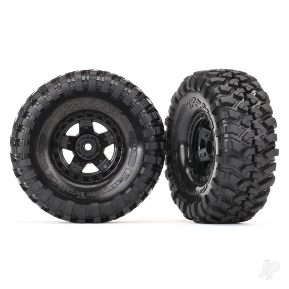 Traxxas Tyres and Wheels, Assembled Glued Canyon Trail 1.9 Tyres (2 pcs) TRX8179