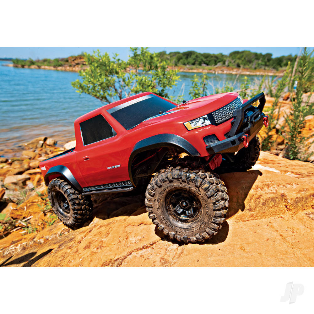 Traxxas Red TRX-4 Sport 1:10 4WD RTR Electric Crawler Truck (+ TQ 2-ch, XL - TRX82024-4-RED 6