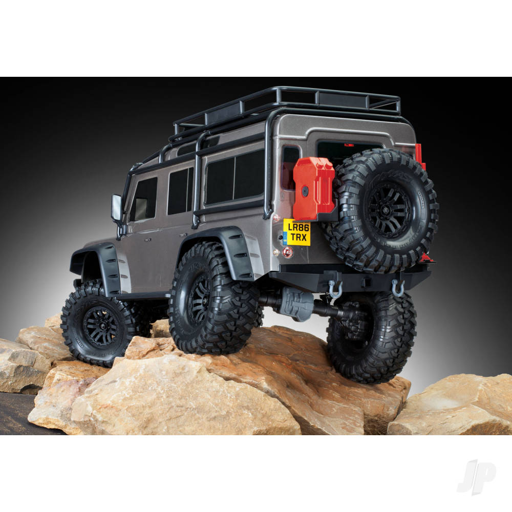 Traxxas Silver TRX-4 Land Rover Defender 1:10 4X4 Electric Trail Crawler ( - TRX82056-4-SLVR 4