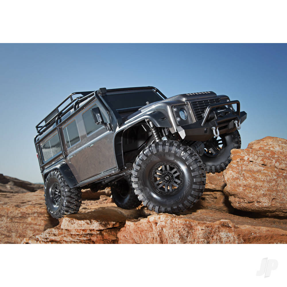 Traxxas Silver TRX-4 Land Rover Defender 1:10 4X4 Electric Trail Crawler ( - TRX82056-4-SLVR 9