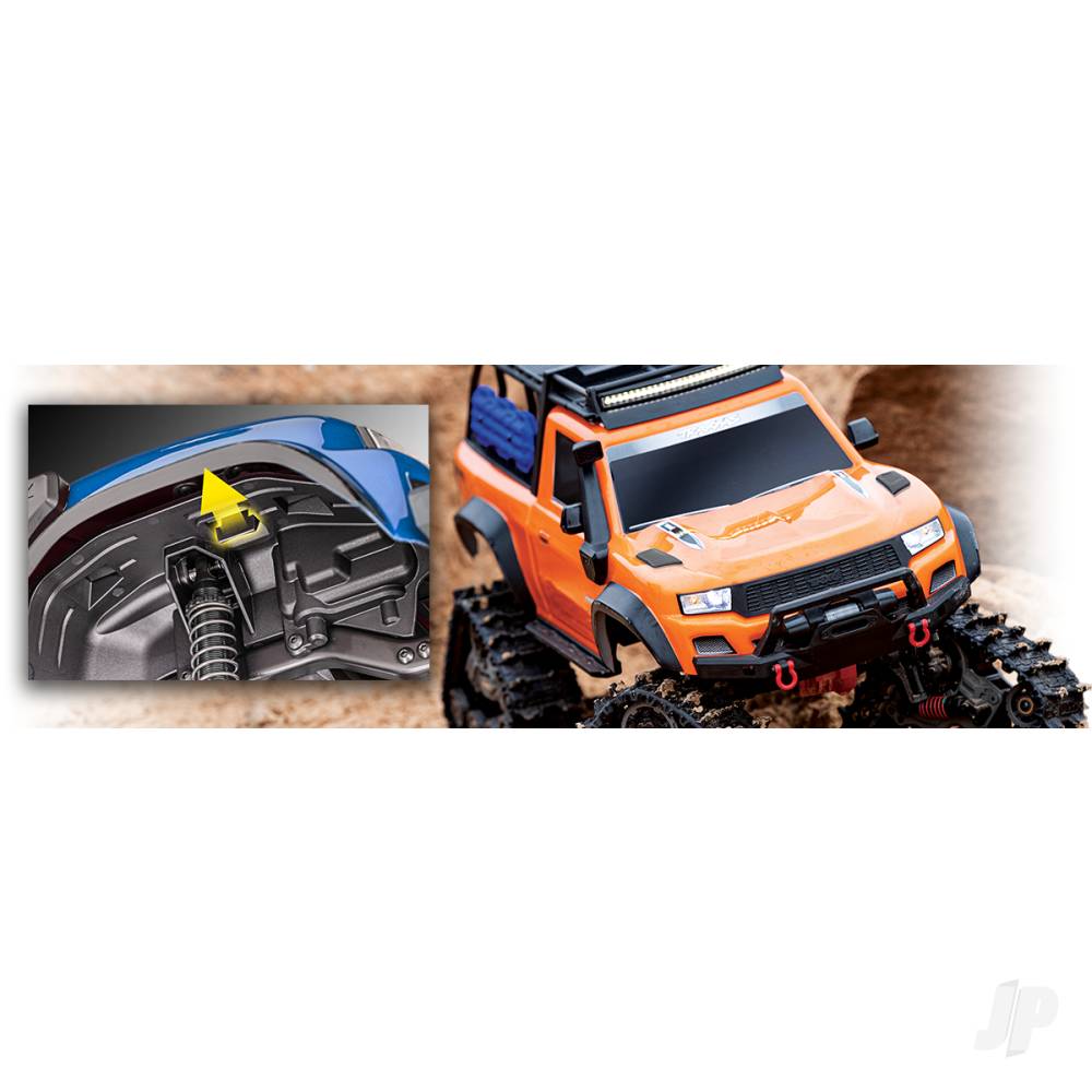 Traxxas TRX-4 Sport with Deep-Terrain Traxx 1:10 4X4 Electric All-Terrain Crawler, Orange (TRX82234-4-ORNG)