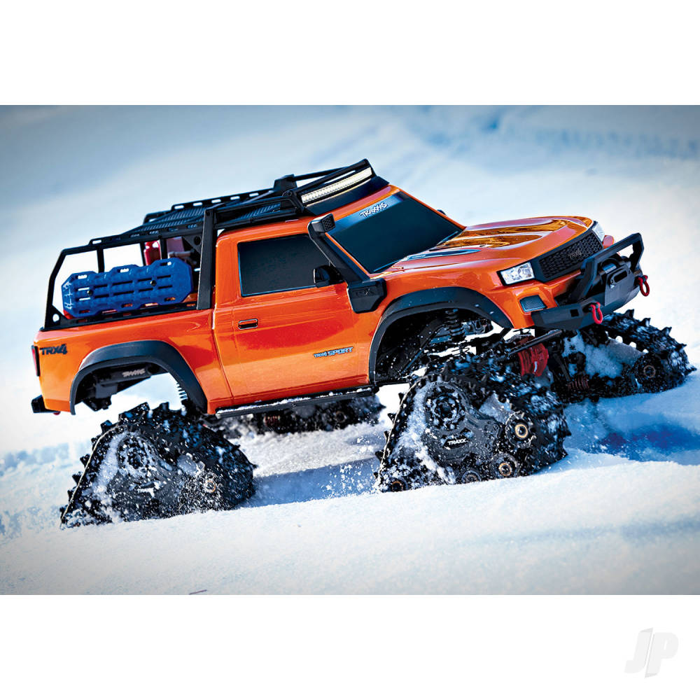 Traxxas TRX-4 Sport with Deep-Terrain Traxx 1:10 4X4 Electric All-Terrain Crawler, Orange (TRX82234-4-ORNG)