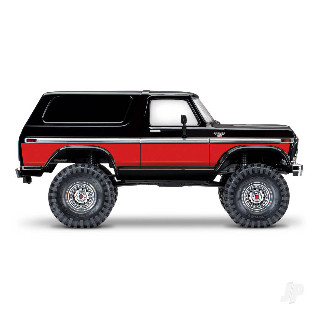 Traxxas TRX-4 1979 Ford Bronco 1:10 4X4 Electric RTD All-Terrain Crawler, Red (TRX82246-4-RED)