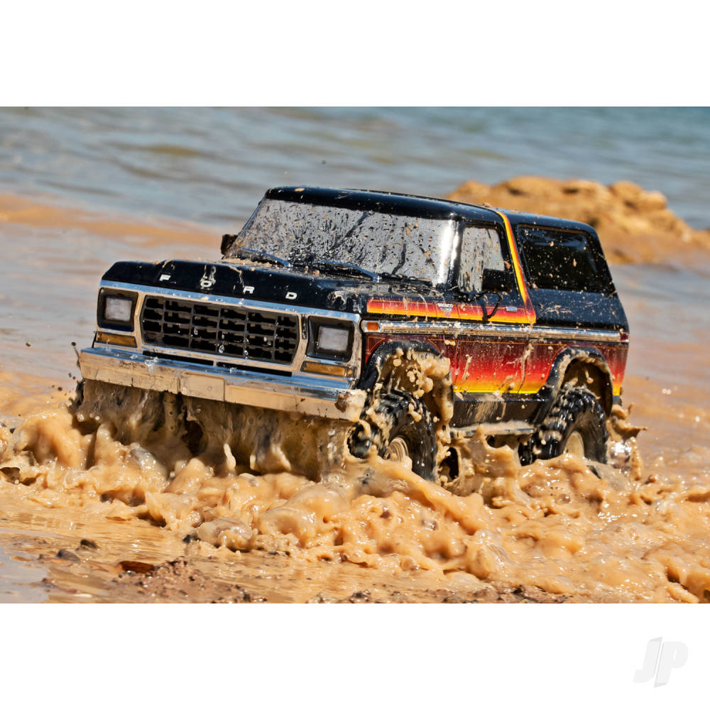 Traxxas TRX-4 1979 Ford Bronco 1:10 4X4 Electric RTD All-Terrain Crawler, Red (TRX82246-4-RED)