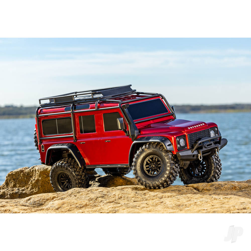 Traaxxas TRX-4 Land Rover Defender 1:10 4X4 Electric Trail Crawler, Red TRX82256-4-RED