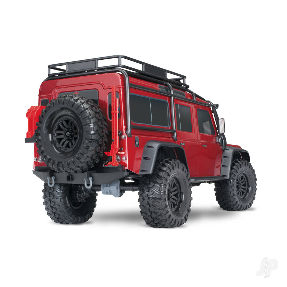 Traaxxas TRX-4 Land Rover Defender 1:10 4X4 Electric Trail Crawler, Red TRX82256-4-RED