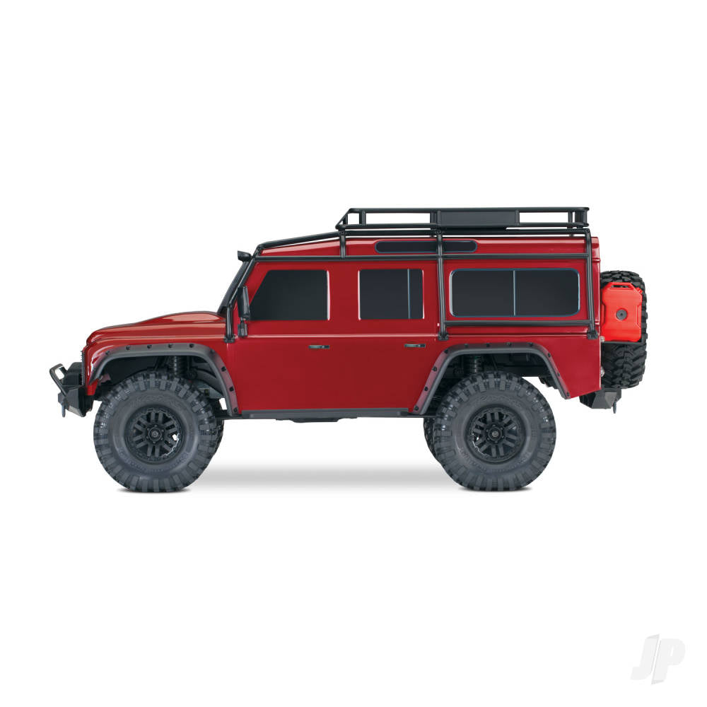 Traaxxas TRX-4 Land Rover Defender 1:10 4X4 Electric Trail Crawler, Red TRX82256-4-RED