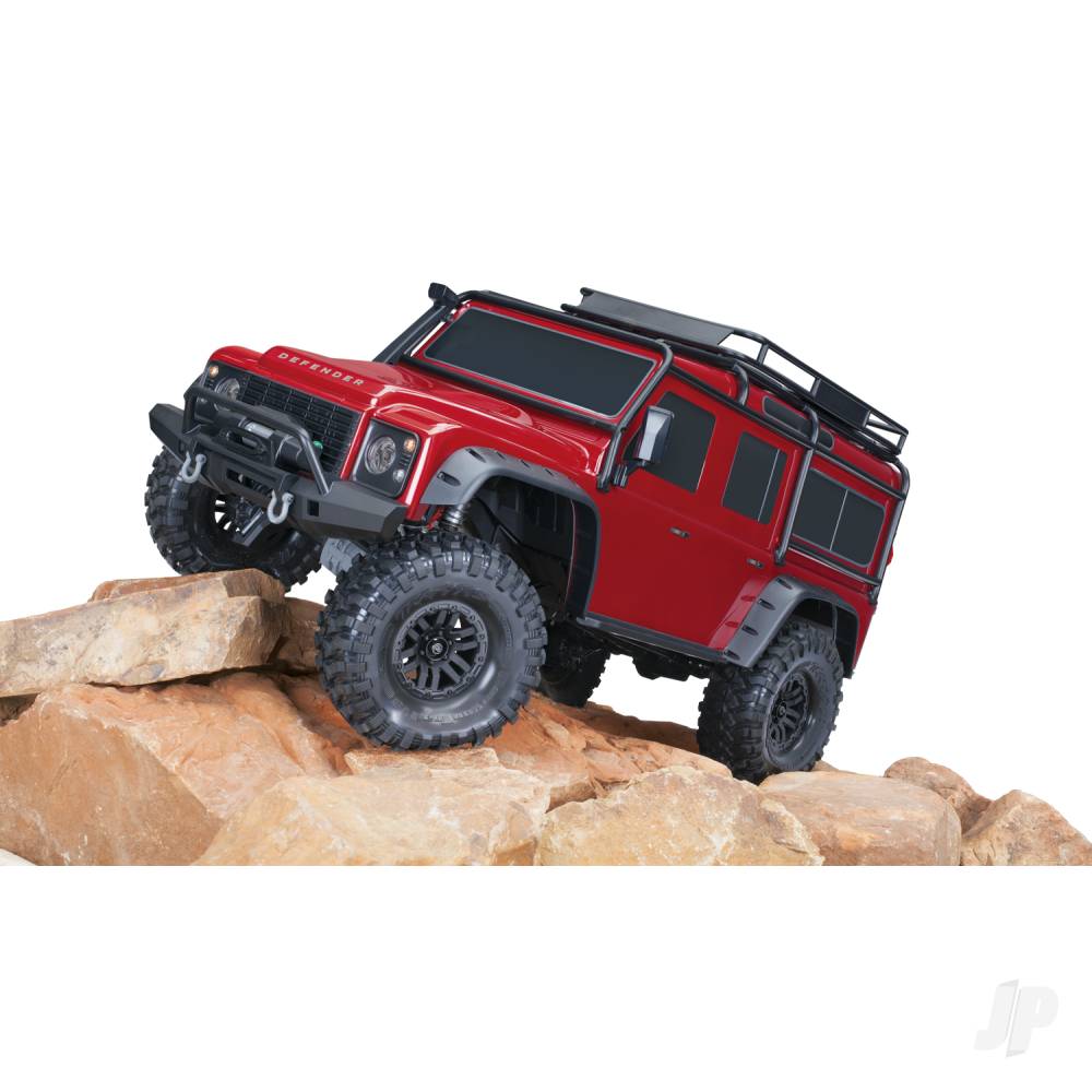 Traaxxas TRX-4 Land Rover Defender 1:10 4X4 Electric Trail Crawler, Red TRX82256-4-RED